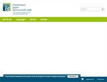 Tablet Screenshot of clostermann-jasper.de